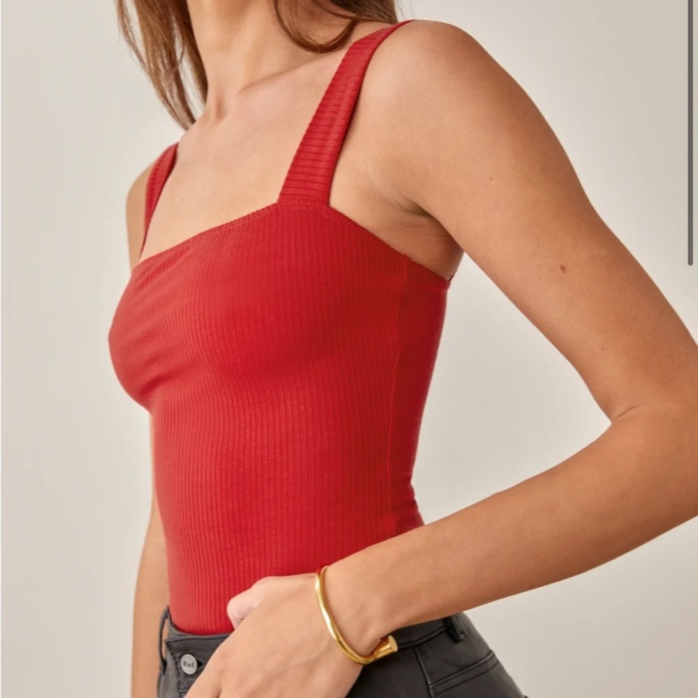 Reformation Red Canyon Top